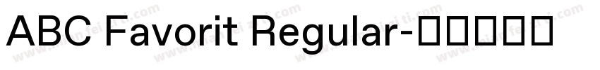 ABC Favorit Regular字体转换